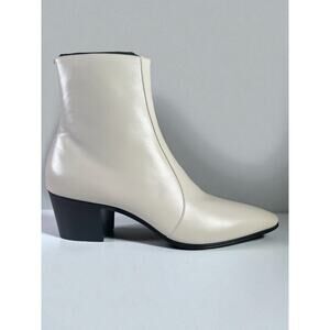 NIB Saint Laurent Vassili 60 Zip Ankle Boots Vintage Pearl EU43.5 Retail $1250